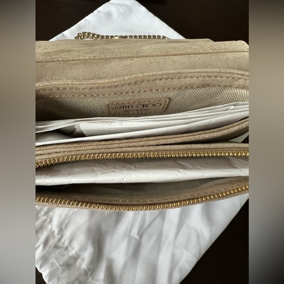 Shimmer leather Jimmy Choo cross body mini bag - Picture 12 of 12